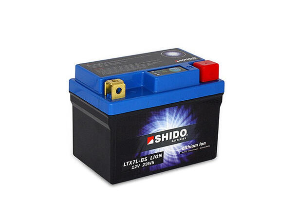 Shido LTX7L-BS Lithium - 12V ATV/MC/Snøscooter Batteri